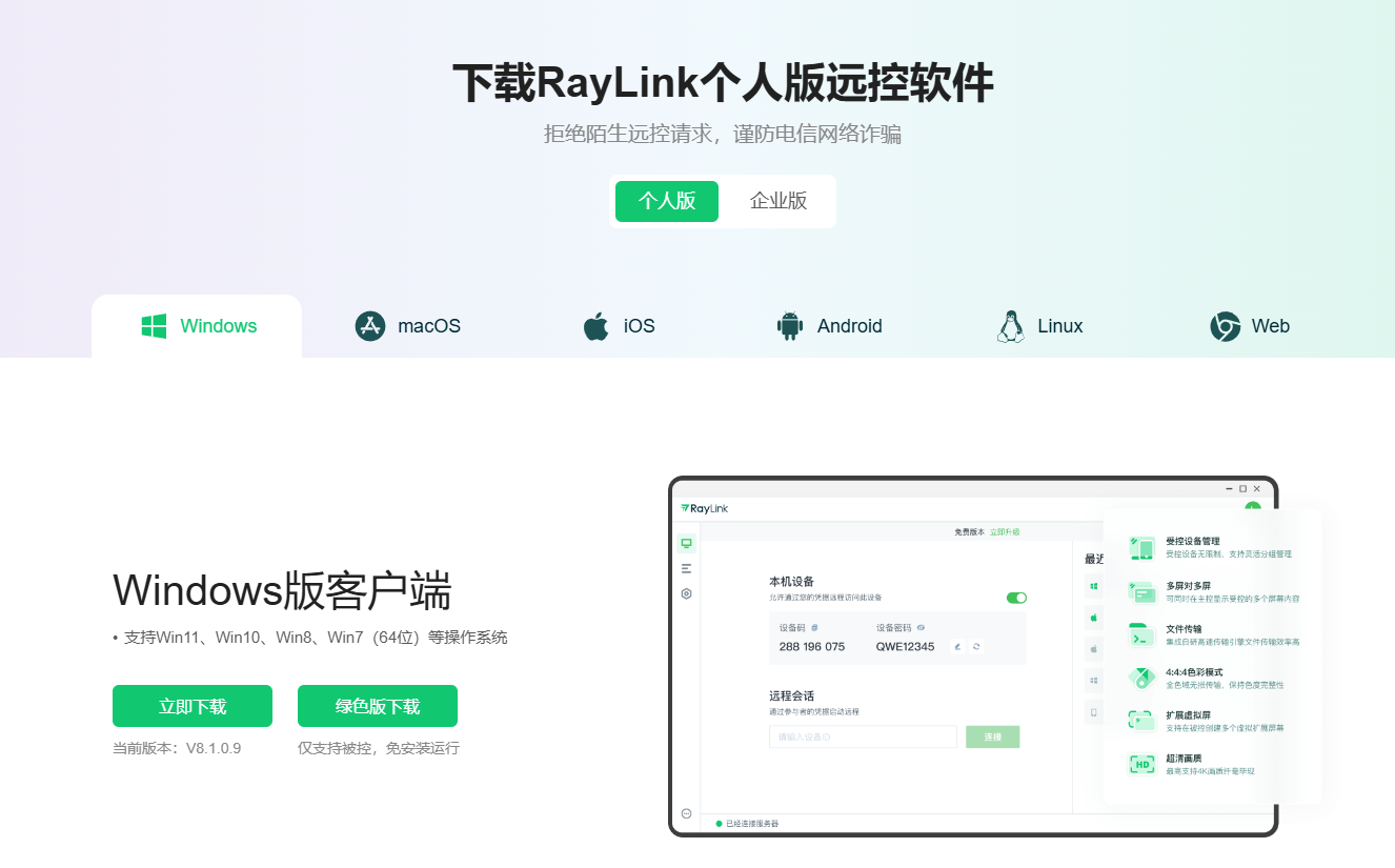 下载Raylink个人版软件